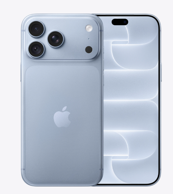 iPhone 18 Pro Max azul, vista frontal y trasera